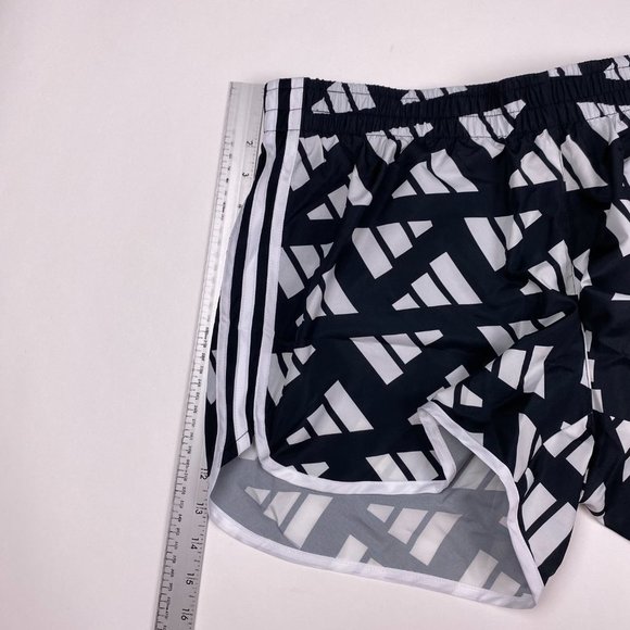 NEW Adidas Marathon 20 Celebration 4" Running Shorts Womens Large Black GM1585 - Picture 11 of 12